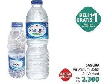 Promo Harga SANQUA Air Mineral All Variants  - LotteMart
