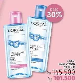 Promo Harga LOREAL Micellar Water 250 ml - LotteMart