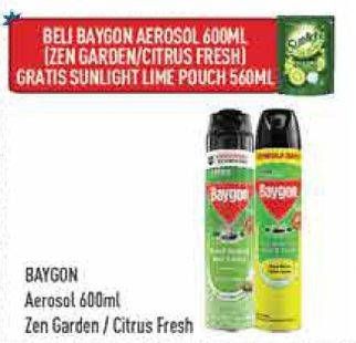 Promo Harga Baygon Insektisida Spray Zen Garden, Citrus Fresh 600 ml - Hypermart