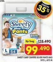 Promo Harga Sweety Silver Pants L54, M60 54 pcs - Superindo