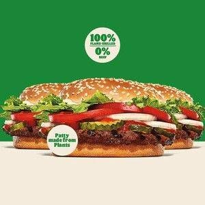 Promo Harga BURGER KING 3 For 90 Plant-Based Whopper  - Burger King