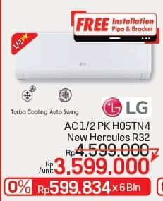 Promo Harga LG H05TN4 1/2 PK AC  - LotteMart