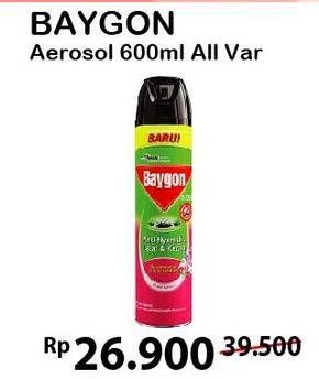 Promo Harga BAYGON Insektisida Spray All Variants 600 ml - Alfamart