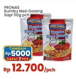 Promo Harga Pronas Bumbu Nasi Goreng Daging Sapi 110 gr - Indomaret