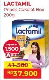 Promo Harga Lactamil Pregnasis Susu Bubuk Ibu Hamil Cokelat 200 gr - Alfamart