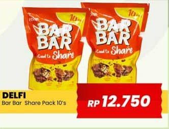Promo Harga Delfi Bar Bar Share per 10 pcs 8 gr - Yogya