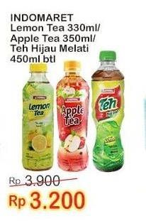 Promo Harga Indomaret Minuman Teh Apel, Hijau Melati, Lemon 330 ml - Indomaret