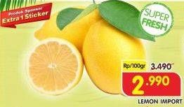 Promo Harga Lemon Import per 100 gr - Superindo