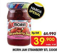Promo Harga MORIN Jam Strawberry 330 gr - Superindo