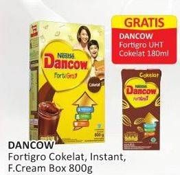 Promo Harga DANCOW FortiGro Susu Bubuk Instant Cokelat, Instant, Full Cream 800 gr - Alfamart