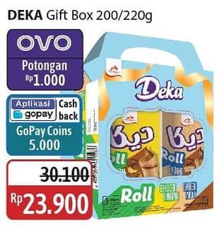 Promo Harga Dua Kelinci Deka Wafer Roll Gift Box 250 gr - Alfamidi