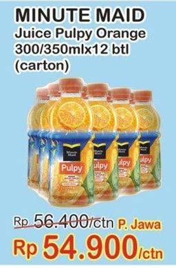 Promo Harga Juice Pulpy 350/300ml 12btl  - Indomaret
