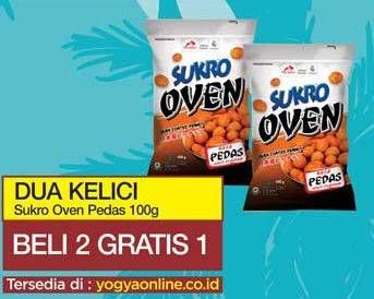 Promo Harga DUA KELINCI Kacang Sukro Oven Rasa Pedas 100 gr - Yogya