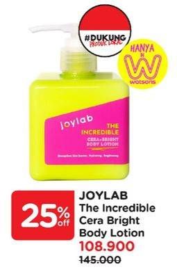 Promo Harga Joylab The Incredible Body Lotion 220 ml - Watsons