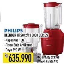 Promo Harga Philips HR 2042 Blender 3000 Series 290 W 1900 ml - Hypermart