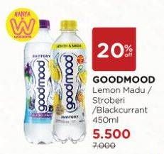 Promo Harga GOOD MOOD Minuman Ekstrak Buah Lemon Madu, Stroberi, Blackcurrant 450 ml - Watsons