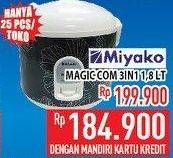Promo Harga MIYAKO Magic Com 1800 ml - Hypermart