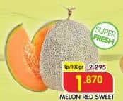 Promo Harga Melon Red Sweet per 100 gr - Superindo