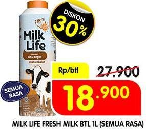 Promo Harga MILK LIFE Fresh Milk All Variants 1000 ml - Superindo