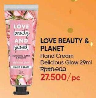 Promo Harga LOVE BEAUTY AND PLANET Hand Cream Delicious Glow 29 ml - Guardian