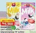 Promo Harga Diamond Milk UHT Honey, Marshmallow 125 ml - Alfamart