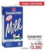 Promo Harga DIAMOND Milk UHT Full Cream 1000 ml - Lotte Grosir