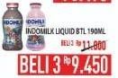 Promo Harga INDOMILK Susu Cair Botol Cokelat, Stroberi 190 ml - Hypermart