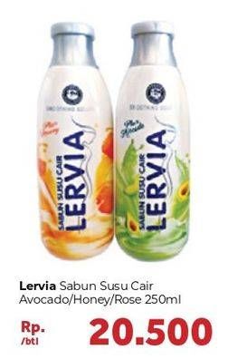Promo Harga LERVIA Shower Cream Avocado, Honey, Milk 250 ml - Carrefour