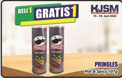 Promo Harga Pringles Potato Crisps Hot Spicy 107 gr - Hari Hari