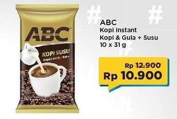 Promo Harga ABC Kopi per 10 sachet 31 gr - Indomaret