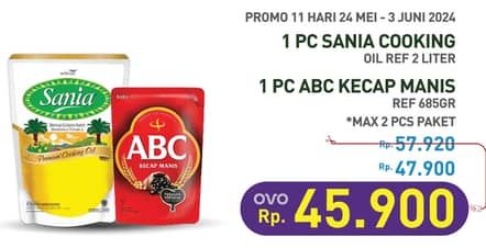 Promo Harga Sania Minyak Goreng + ABC Kecap Manis  - Hypermart