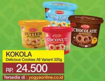 Promo Harga KOKOLA Delicious Cookies All Variants 320 gr - Yogya