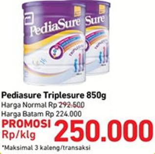 Promo Harga Pediasure Triplesure 850 gr - Indomaret