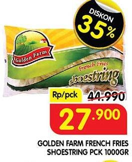 Promo Harga Golden Farm French Fries Shoestring 1000 gr - Superindo