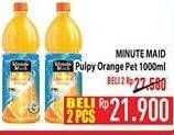 Promo Harga MINUTE MAID Juice Pulpy Orange 1000 ml - Hypermart