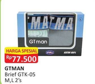 Promo Harga GT MAN Brief GTK-05 2 pcs - Alfamart