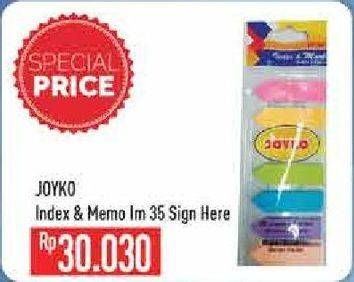 Promo Harga JOYKO index & Memo IM35  - Hypermart