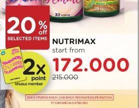 Promo Harga NUTRIMAX C Max 300 30 pcs - Watsons