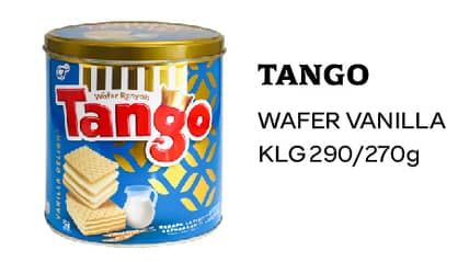 Promo Harga Tango Wafer Vanilla Milk 300 gr - Indomaret