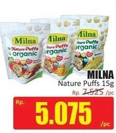 Promo Harga MILNA Nature Puffs Organic 15 gr - Hari Hari