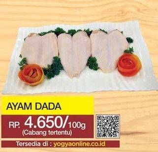 Promo Harga Ayam Dada per 100 gr - Yogya