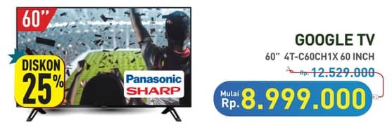 Sharp 60 Inch 4K Ultra-HDR Basic TV 4T-C60CH1X  Diskon 28%, Harga Promo Rp8.999.000, Harga Normal Rp12.529.000, Harga Mulai