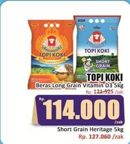 Promo Harga Topi Koki Beras Long Grain Crystal 5 kg - Hari Hari