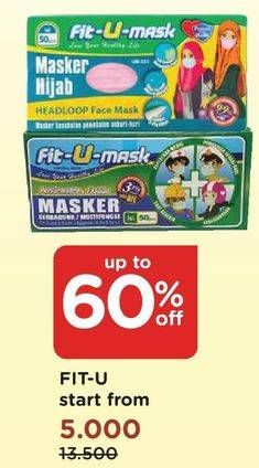 Promo Harga FIT-U-MASK Masker  - Watsons