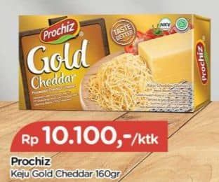 Promo Harga Prochiz Gold Cheddar 160 gr - TIP TOP