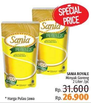 Promo Harga SANIA Minyak Goreng Royale 2 ltr - LotteMart