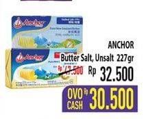 Promo Harga ANCHOR Butter Salted, Unsalted 227 gr - Hypermart