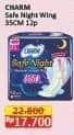 Promo Harga Charm Safe Night Wing 35cm 12 pcs - Alfamart