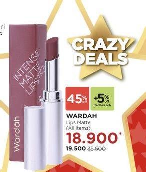 Promo Harga WARDAH Intense Matte Lipstick All Variants  - Watsons