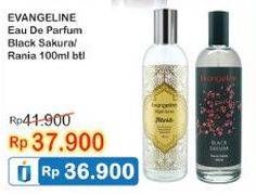 Promo Harga EVANGELINE Eau De Parfume Black Sakura, Rania 100 ml - Indomaret